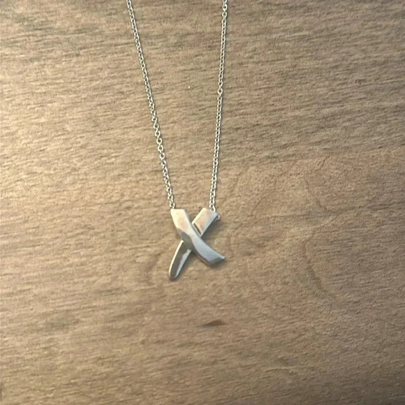 Tiffany & Co.  Silver Cross Necklace - Picture 3 of 10